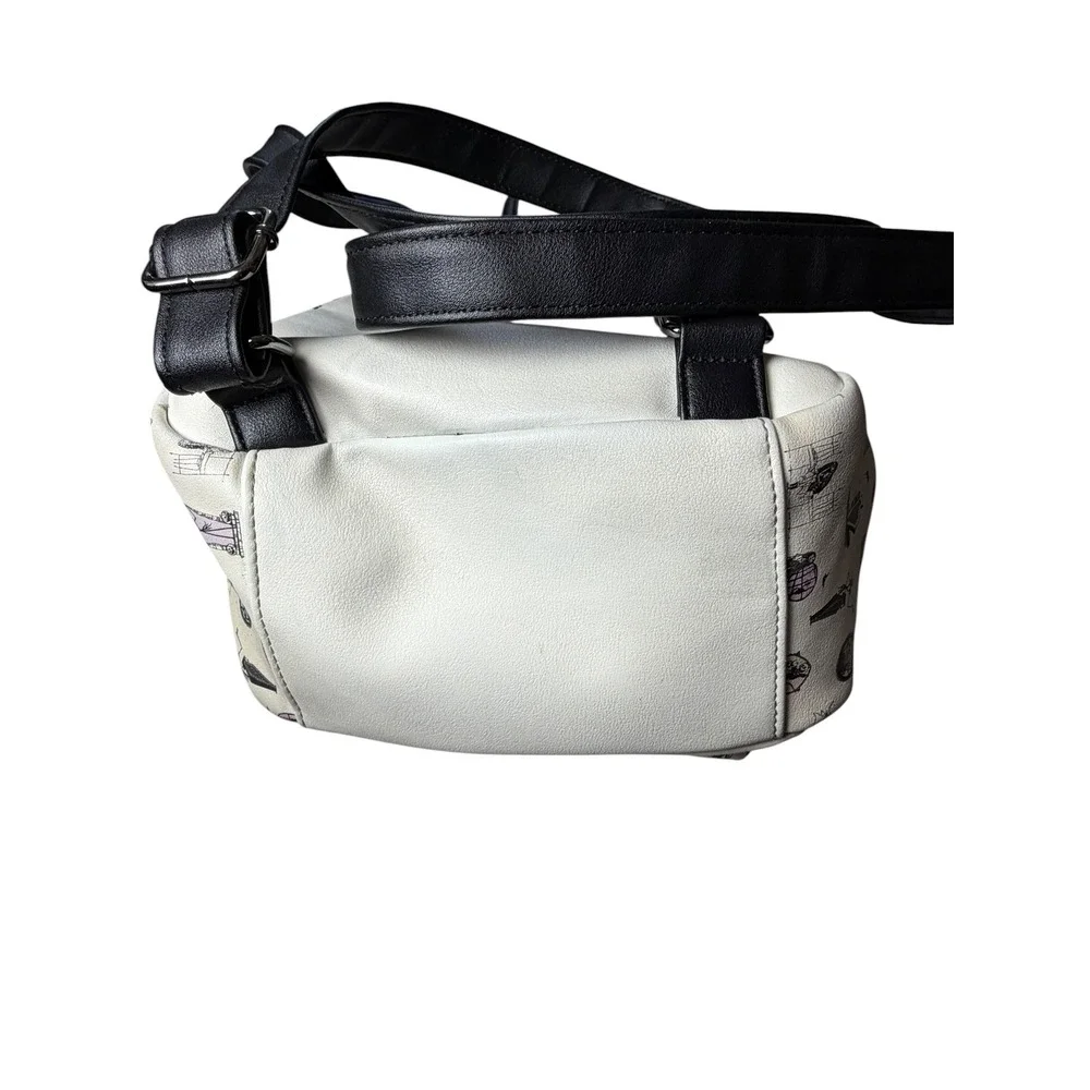 Disney Nightmare Before Christmas Mini Backpack‎ Jack Sally White Faux Leather